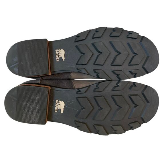 Sorel Emelia Zip Bootie Brown Women’s 10.5 Waterproof Suede Ankle NL3312-052 - Picture 8 of 9